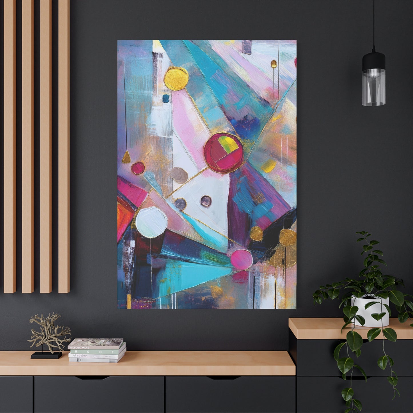Abstract Oil Painting Print Canvas 20x24,20x30,24x30 24x32,24x36,30x40 32x48,36x48,40x60 Pine-Wood Inner Frame ABS-170