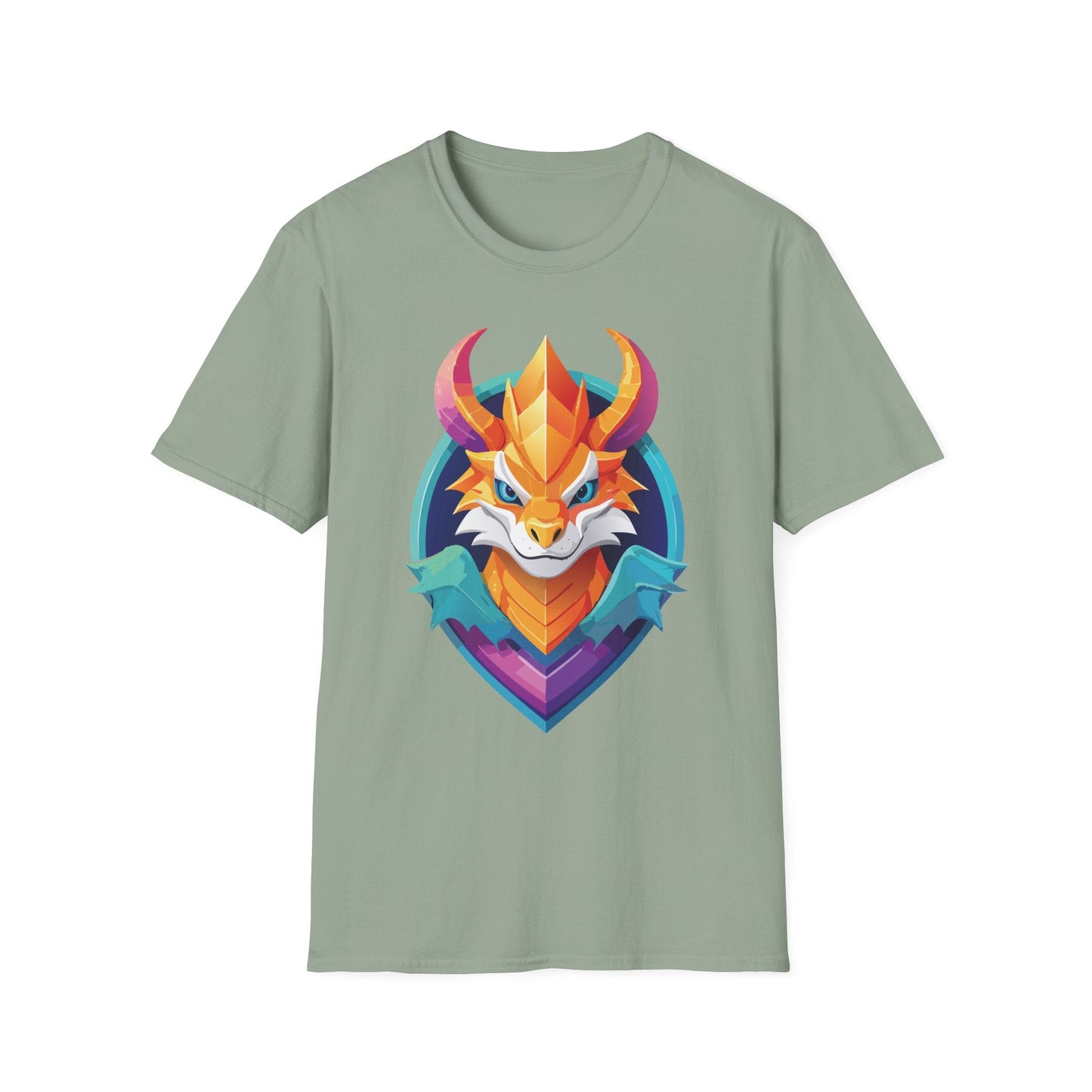Dragon T Shirt Unisex Gildan Softstyle 64000 Comfortable Cotton Tee With Animal Design