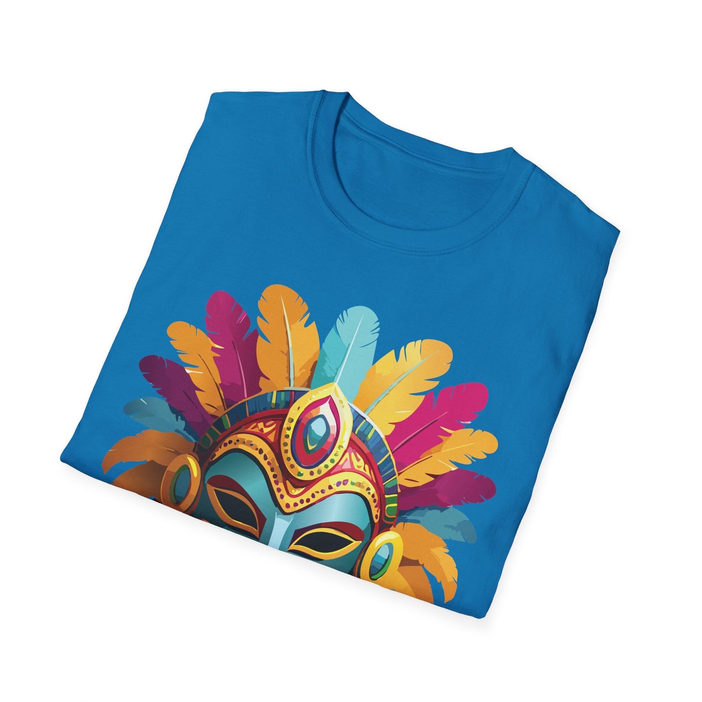 Mask Graphic Unisex Cotton Masquerade Design Artwork Tee 26