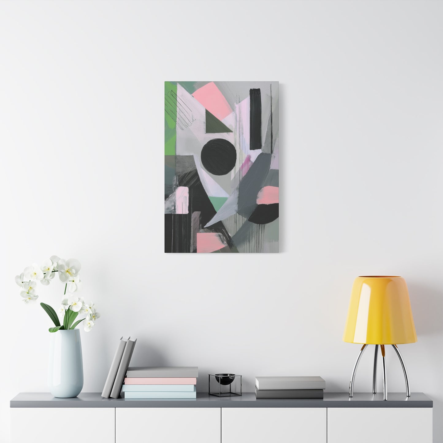 Abstract Geometric Painting Print Canvas 20x24,20x30,24x30 24x32,24x36,30x40 32x48,36x48,40x60 Pine-Wood Inner Frame ABS-40