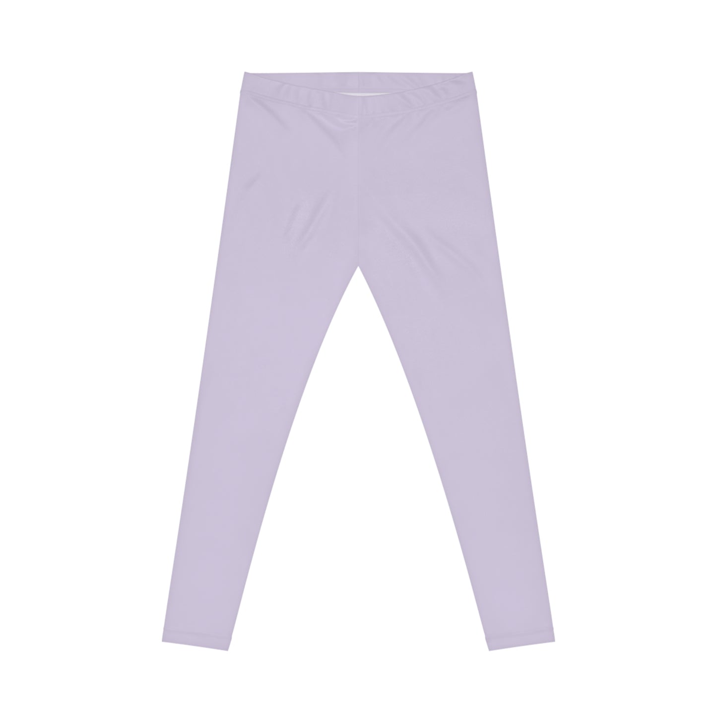 Fog Lilac Color Women's Poly-Span Casual Leggings XS-2XL