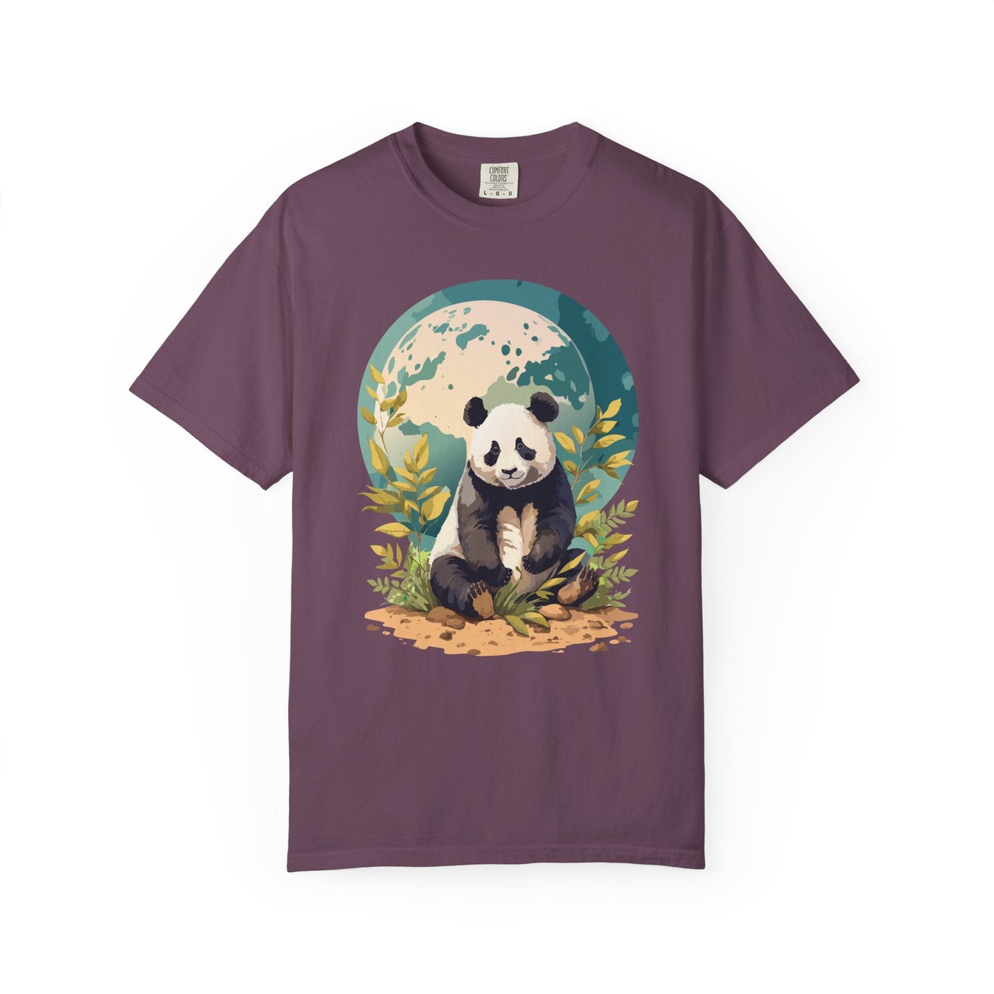 Panda Portrait Graphic T-Shirt Unisex Cotton Floral Animal Art Tee pp6