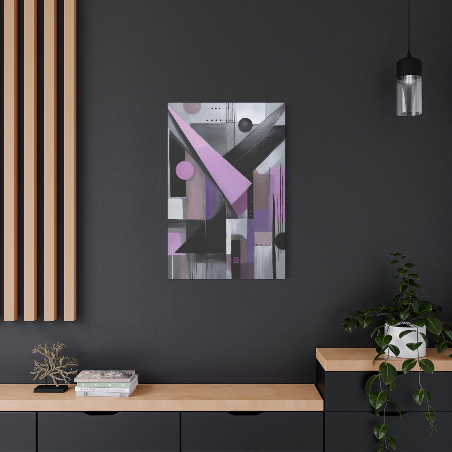 Abstract Geometric Painting Print Canvas 20x24,20x30,24x30 24x32,24x36,30x40 32x48,36x48,40x60 Pine-Wood Inner Frame ABS-43