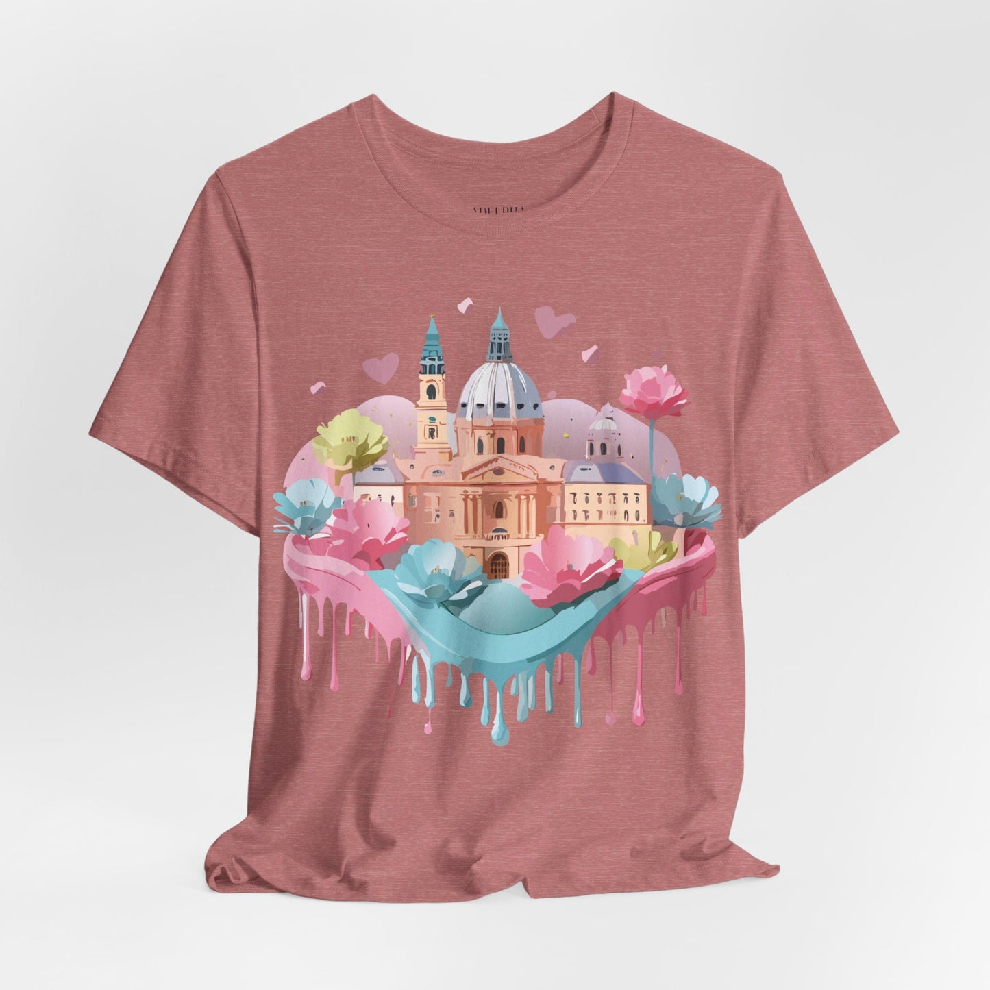 Prague Tourist Shirt Unisex Graphic Tee With Vintage Inspired Artwork By Adelpha