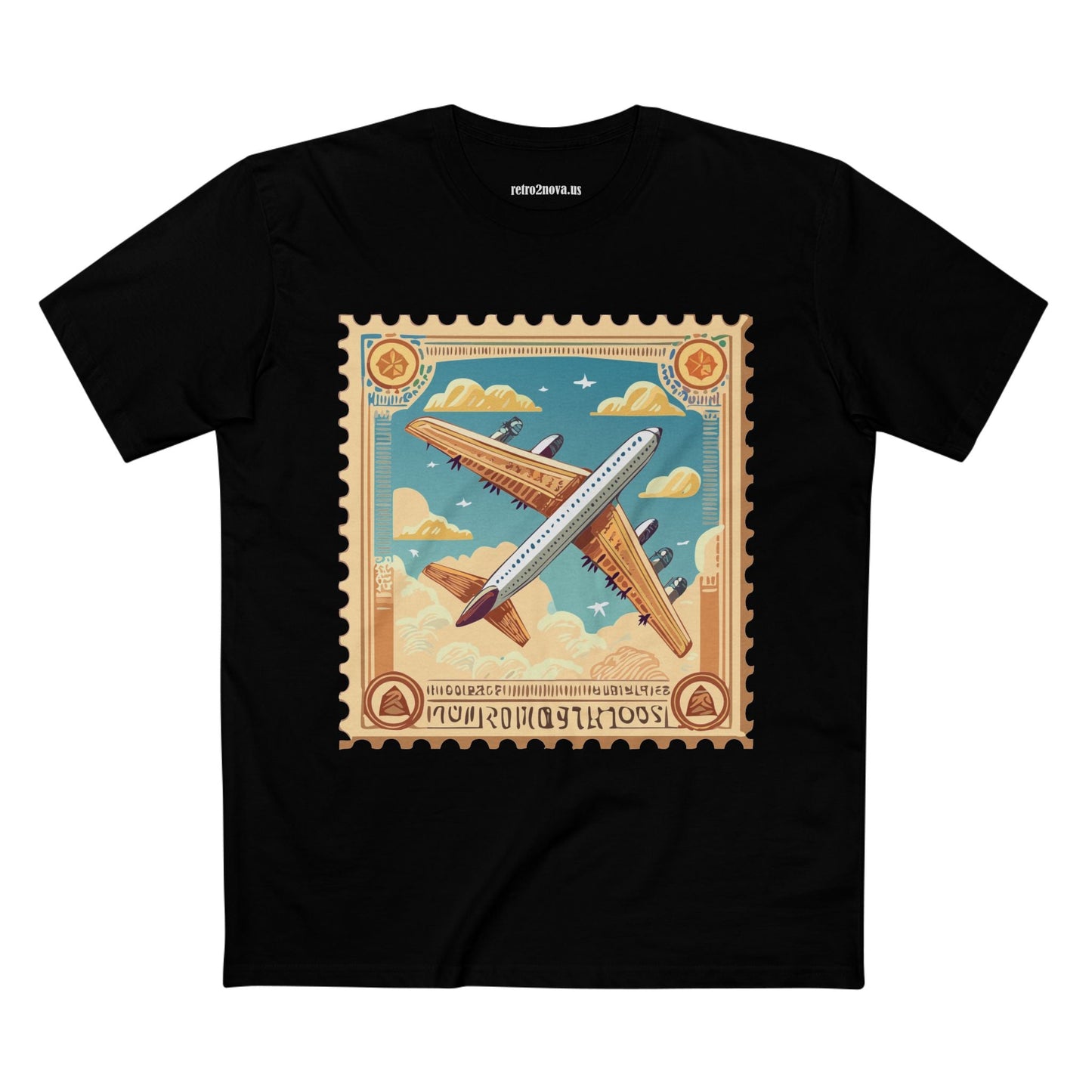 Stamp Shirt Postage Stamp Tee Unisex Premium Cotton Art Design PS18 Retro2Nova Collection