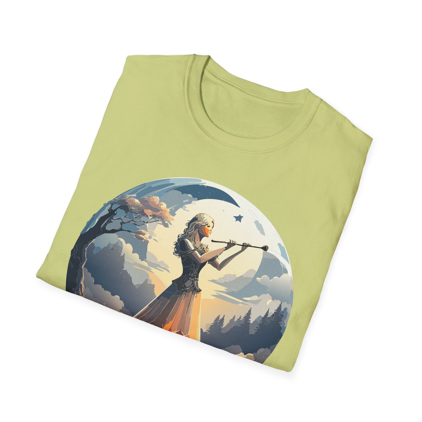 Unisex Softstyle Graphic T Shirt 100 Percent Ring Spun Cotton Art Design Tee For Women