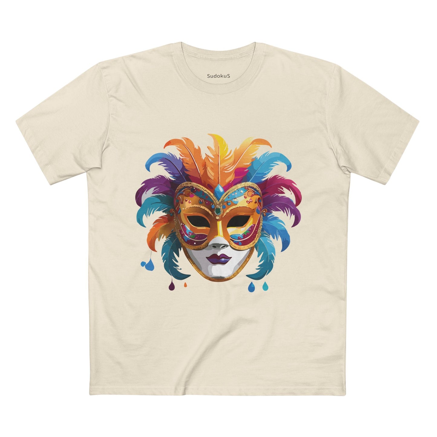 Mask Graphic Unisex 100 Cotton Staple Tee 37