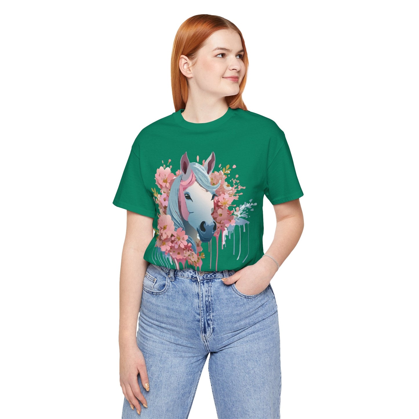 Horse Graphic Unisex 100 Cotton Vintage Animal Art T-Shirt 14