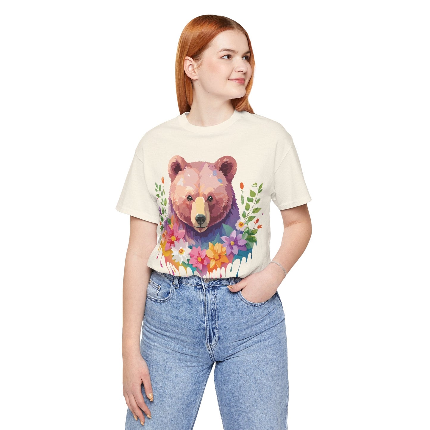 Bear Graphic T Shirt By Adelpha Unisex Short Sleeve Art Design Tee