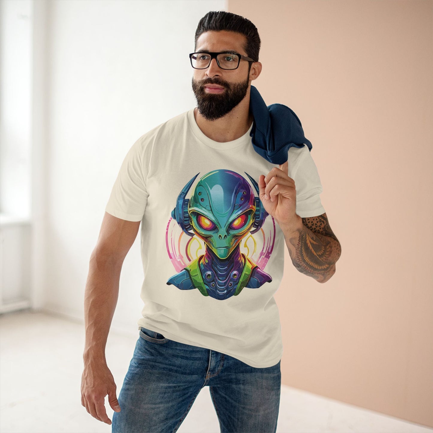 Aliens Graphic Unisex 100 Cotton Staple Tee 16