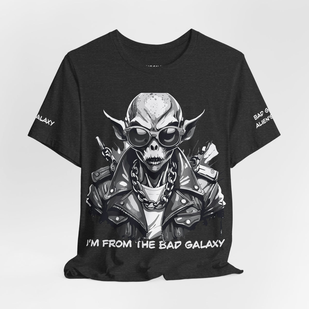 Alien Graphic Unisex Cotton Bella+Canvas Tee with Art Design b78