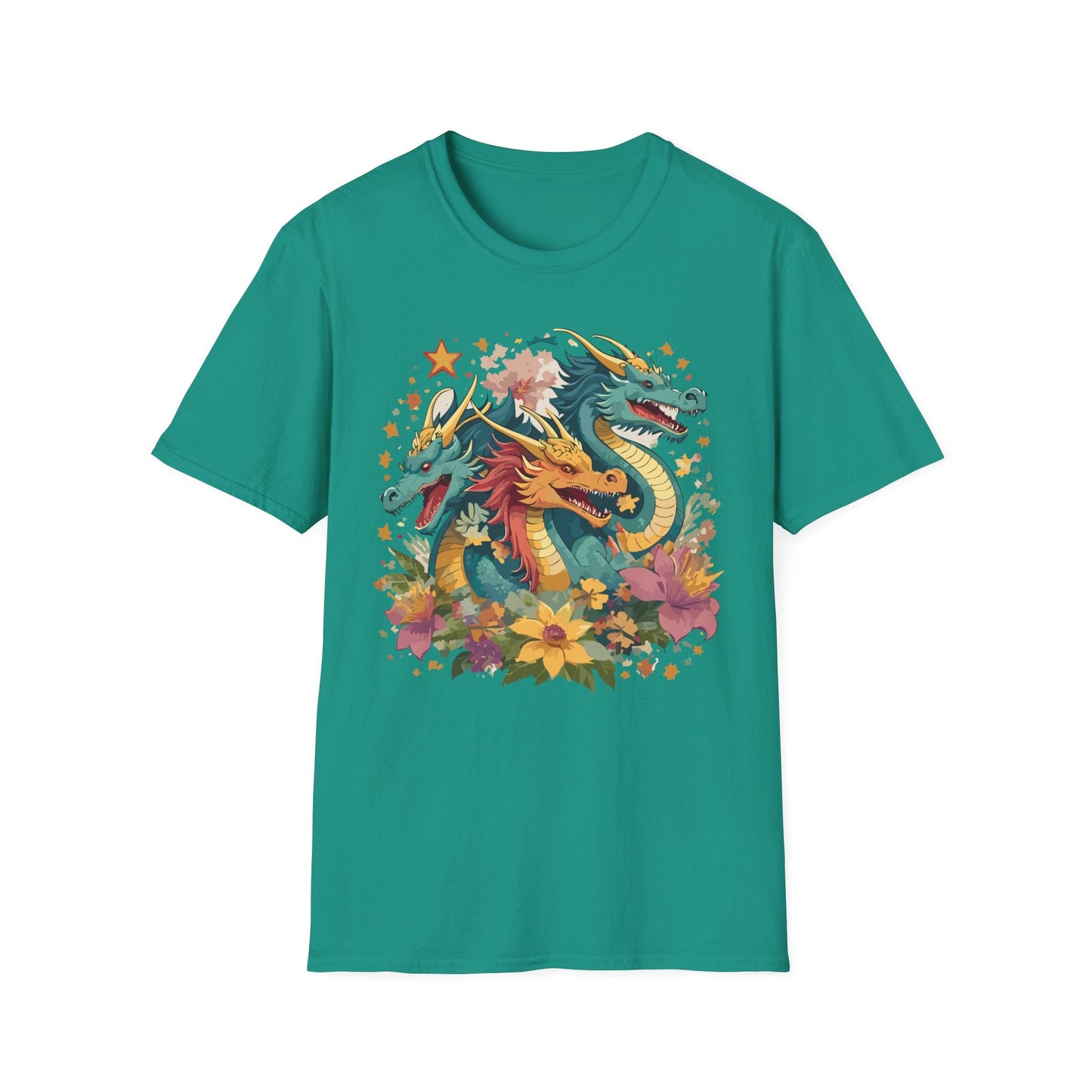 Dragon Graphic Unisex 100 Cotton Tee with Animal Artwork Design 8