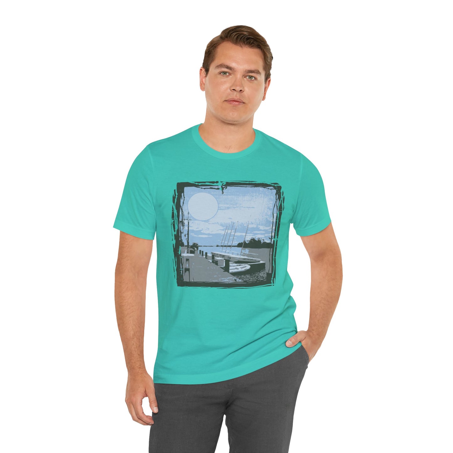 Yacht Club Retro Poster Graphic Design Tee, Yacht Club Shirt, Vintage Tees, Art Design T-Shirt, Graphic Tee, Retro Art Shirts