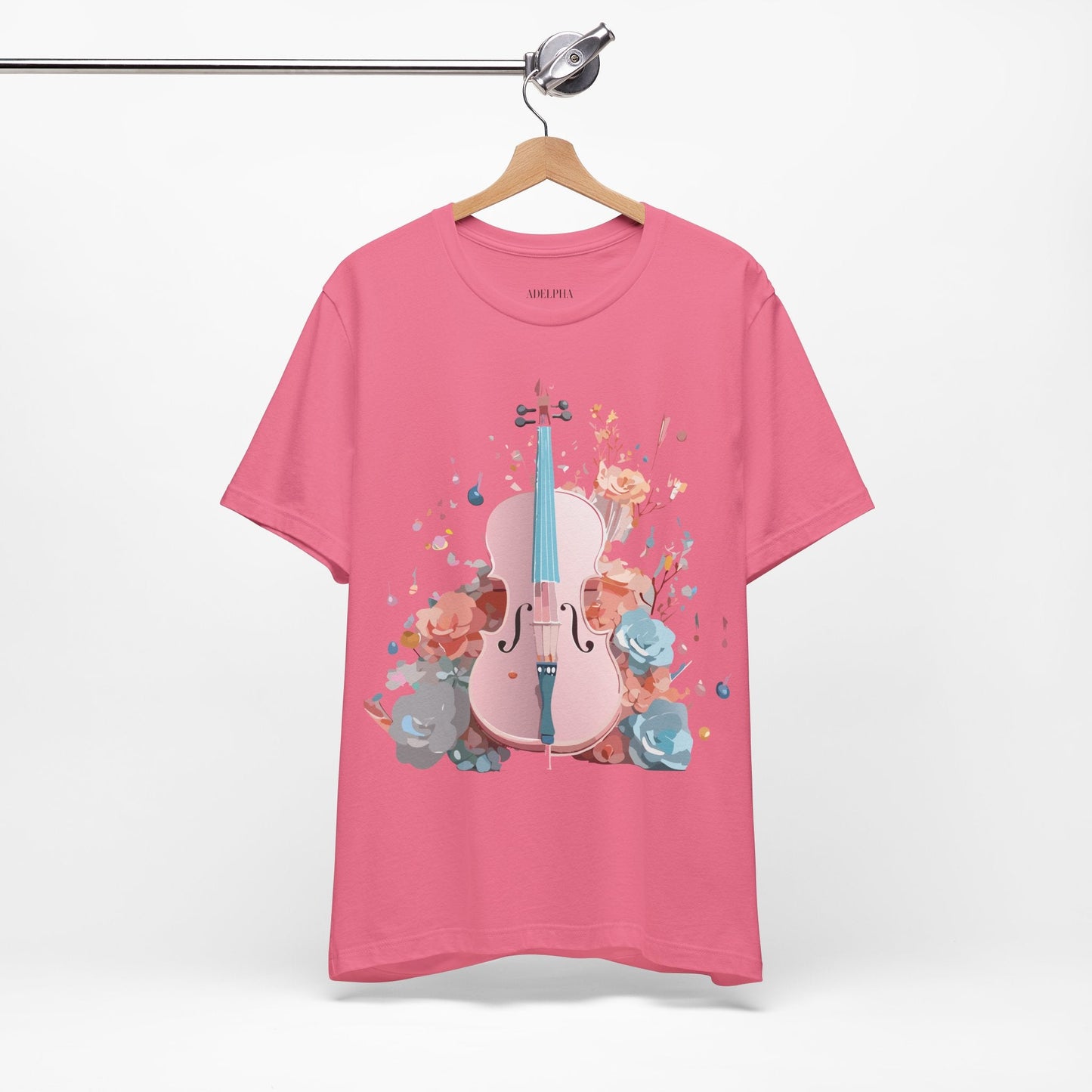 Music Graphic Unisex 100 Cotton Vintage Art with Musical Elements Tee 12