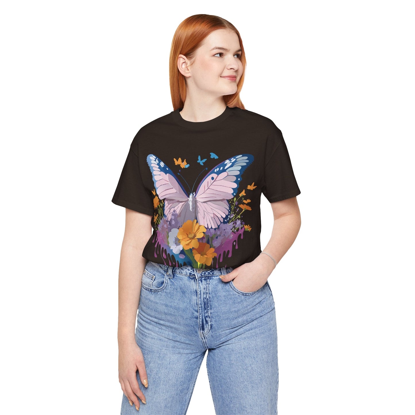Butterfly Graphic Tee Unisex Jersey Short Sleeve Adelpha Art Design