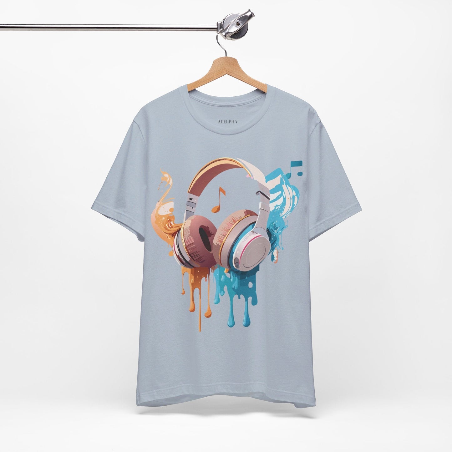 Unisex Graphic T Shirt With Vintage Music Inspired Artwork From Adelpha Short Sleeve Tee