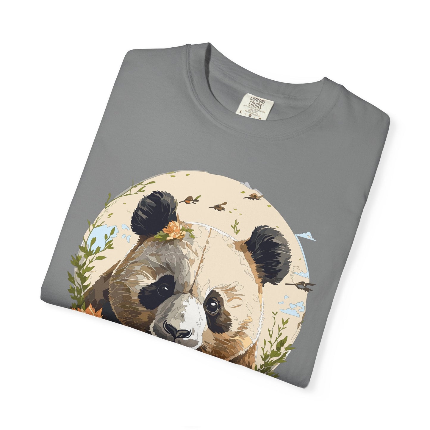 Panda Portrait Graphic T-Shirt Unisex Cotton Floral Animal Art Tee p9