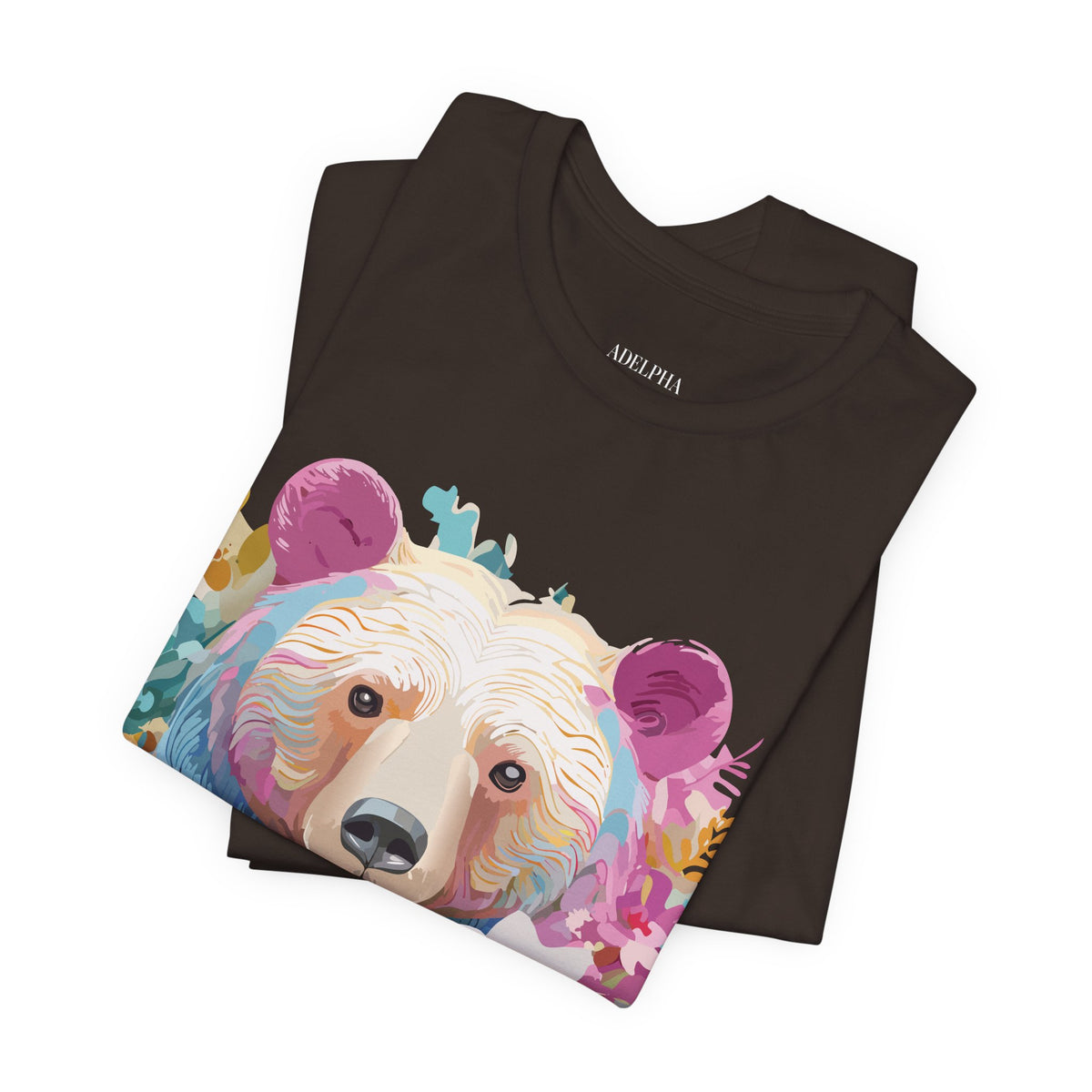 Bear Graphic Design Tee Bella+Canvas Unisex 100 Cotton Tee Shirt a114