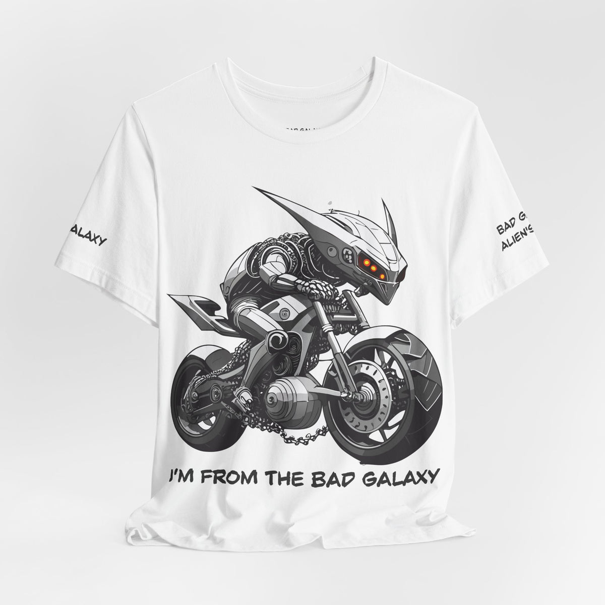 Alien Graphic Unisex Cotton Bella+Canvas Tee with Art Design b57