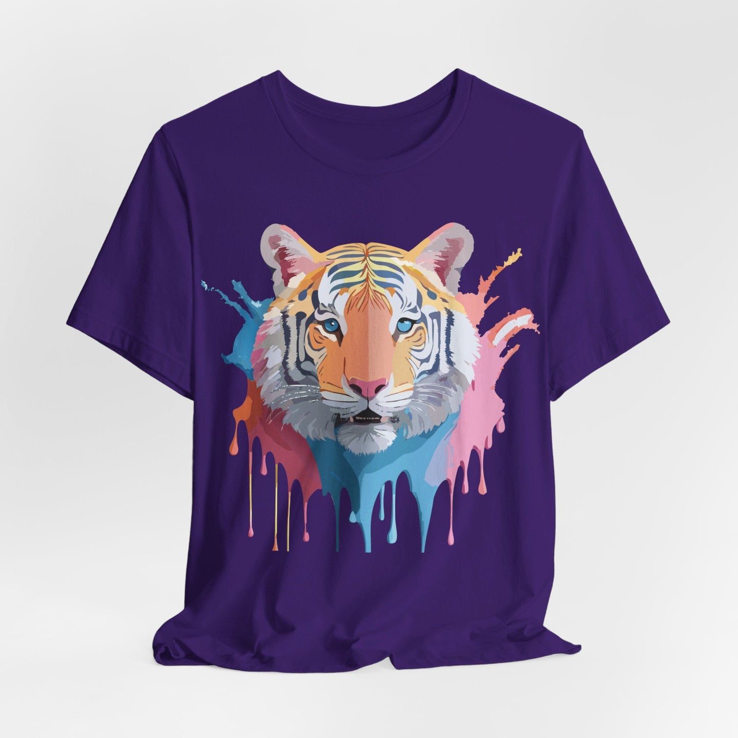 Tiger Graphic Tee By Adelpha Unisex Short Sleeve Vintage Inspired Art Shirt Premium Quality