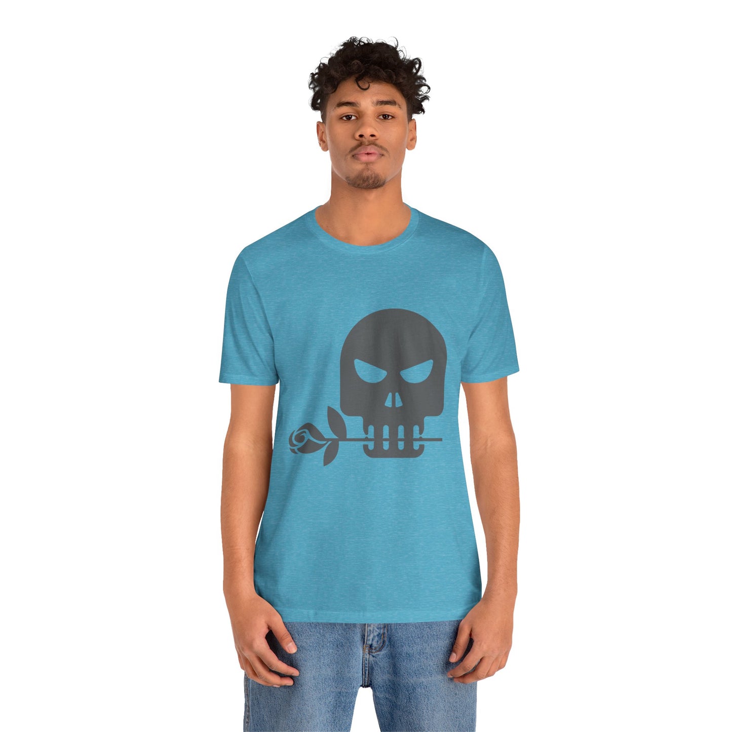 Unisex Cotton Tee Shirt with Skull