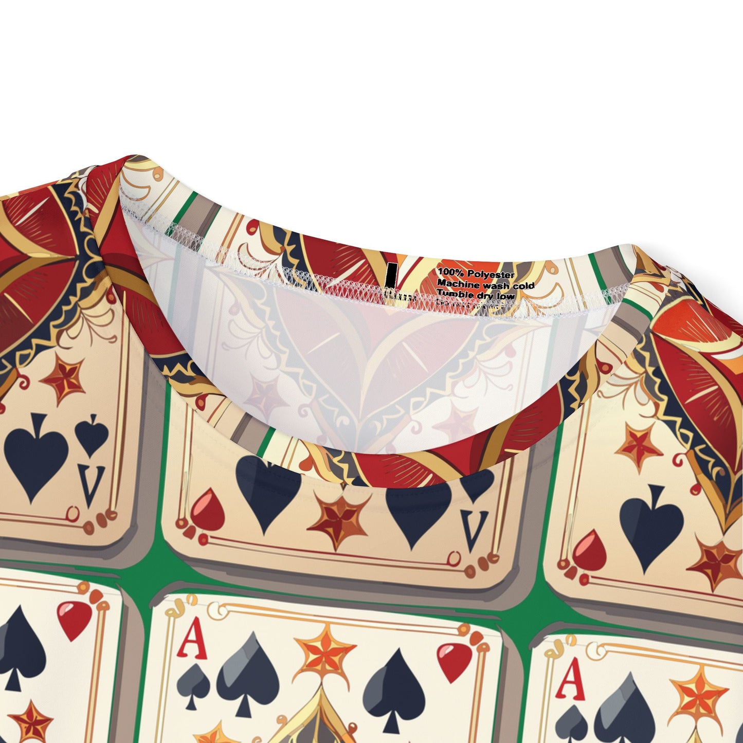 2-Ace Spades Graphic T-Shirt, Art Design Poly Shirt, All Over Print Graphic Tee, Playing Cards T-Shirt, Playing Cards Tees