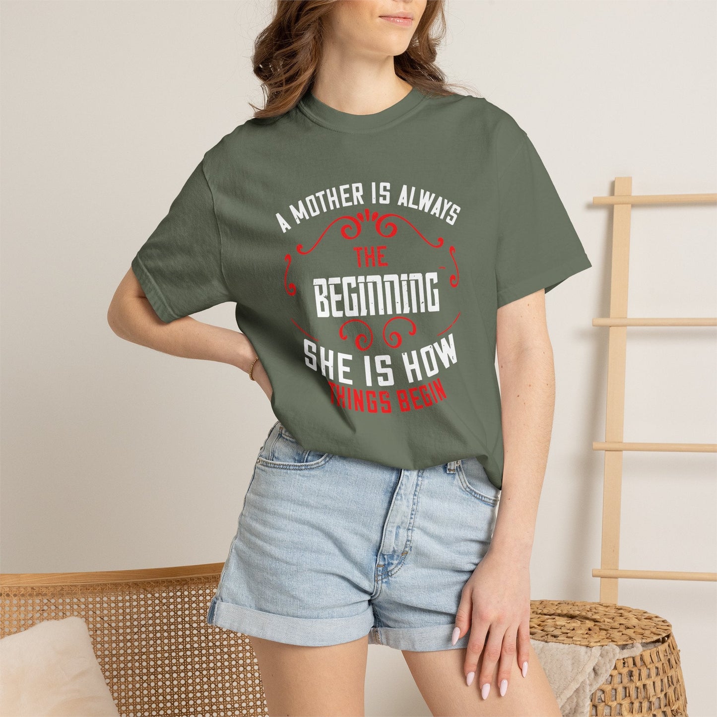 Mom T-shirt Mother Day Mama Tee Unisex Comfort Colors Garment-Dyed Cotton h53