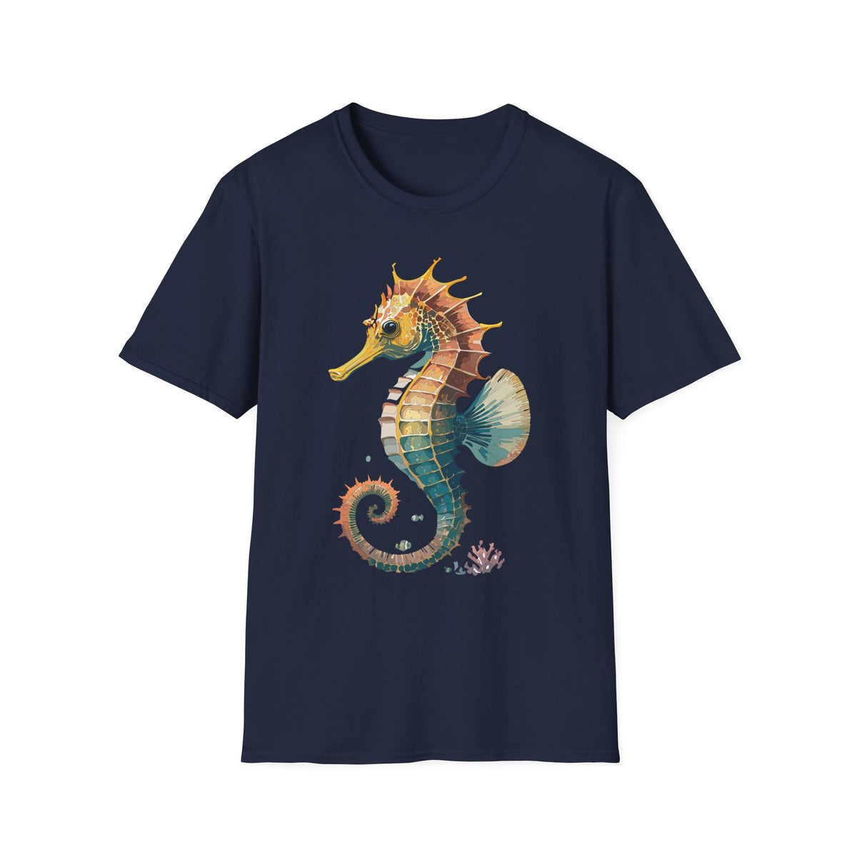 Watercolor Seahorse T-Shirt | Ocean Marine Life Tee