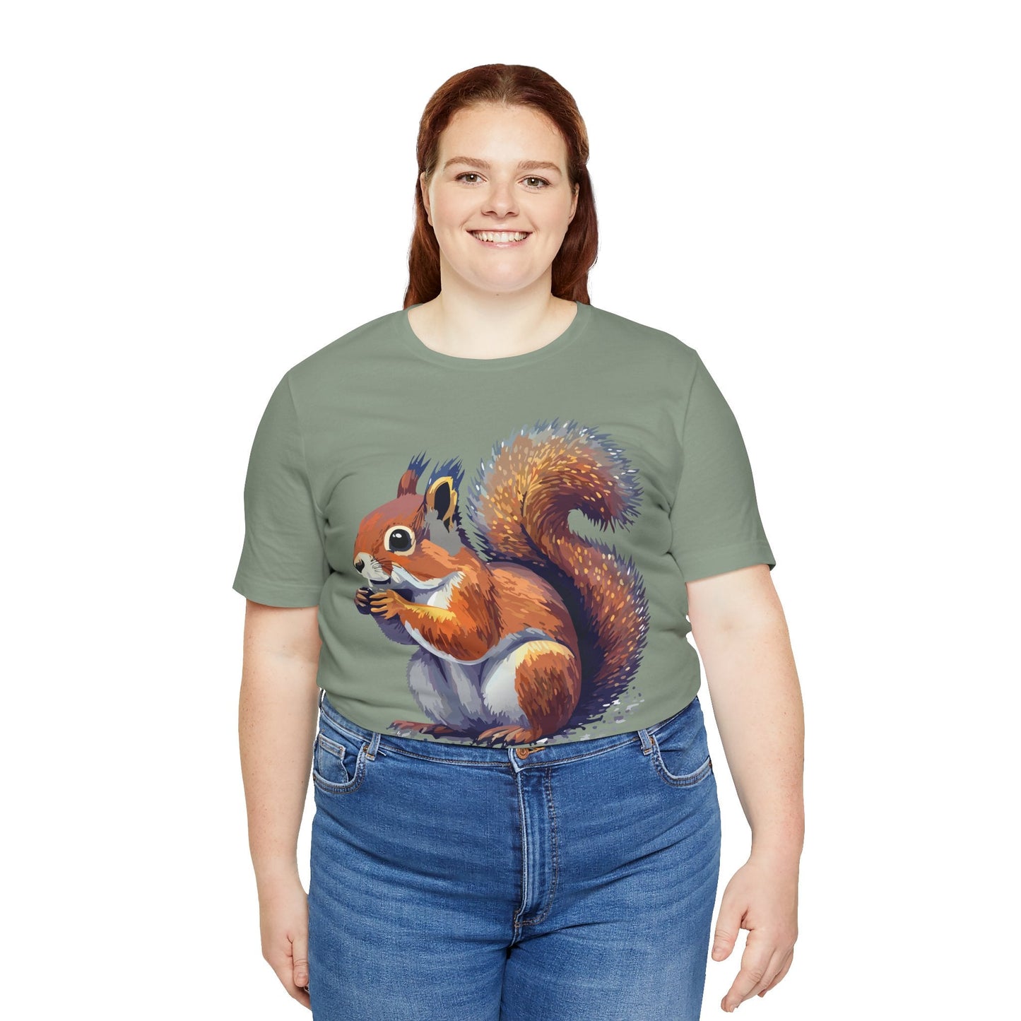 Unisex Animal Print Tee Shirt With Wild Animals Artwork Gildan Softstyle 64000 Cotton