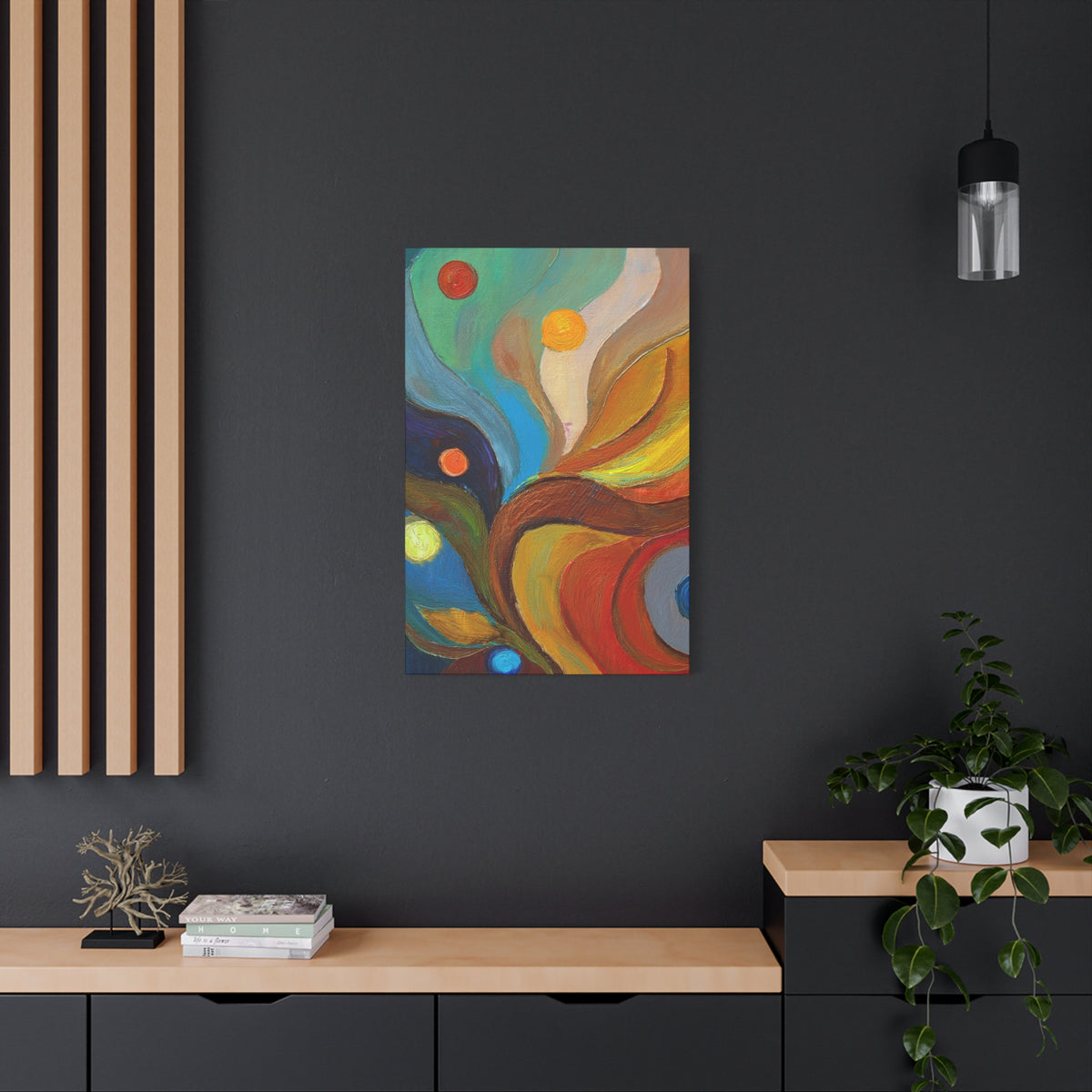Abstract Oil Painting Print Canvas 20x24,20x30,24x30 24x32,24x36,30x40 32x48,36x48,40x60 Pine-Wood Inner Frame ABS-91