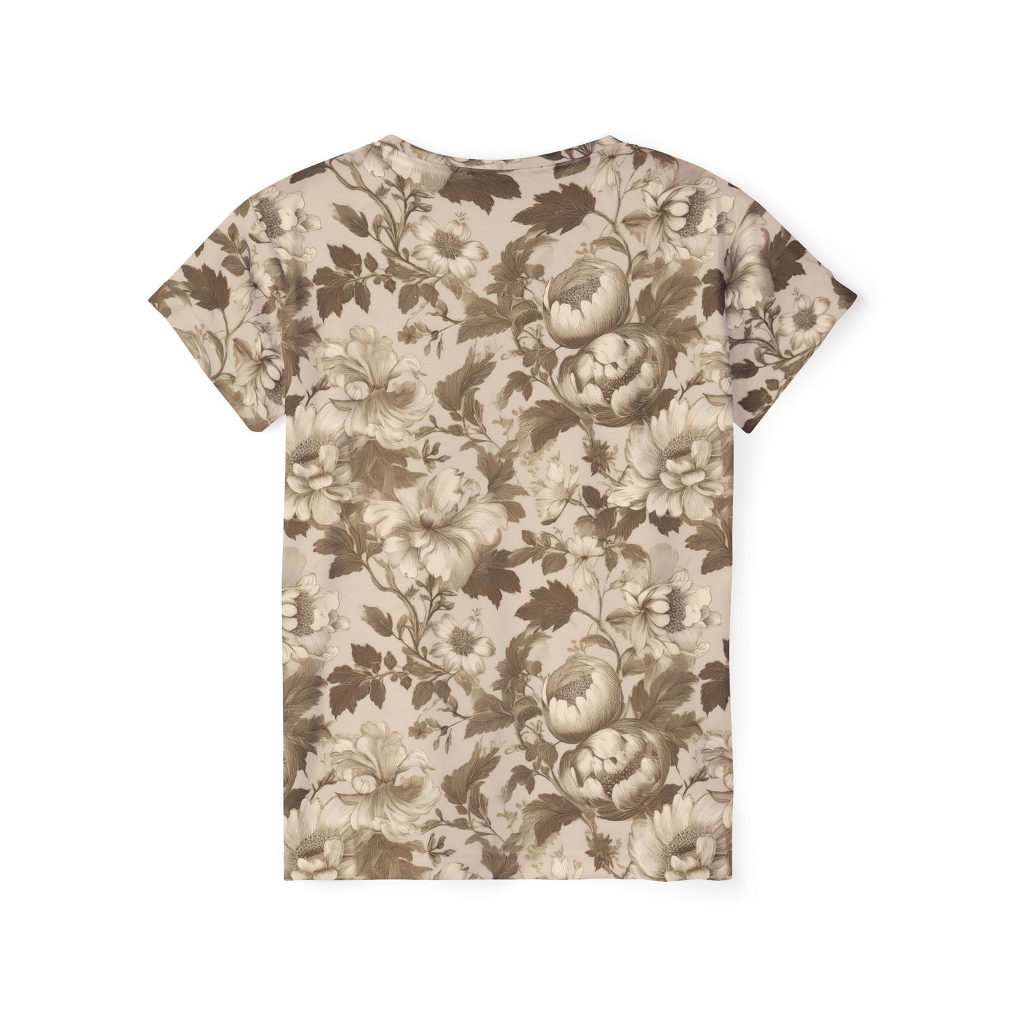 Women Poly T-Shirt with Floral Print