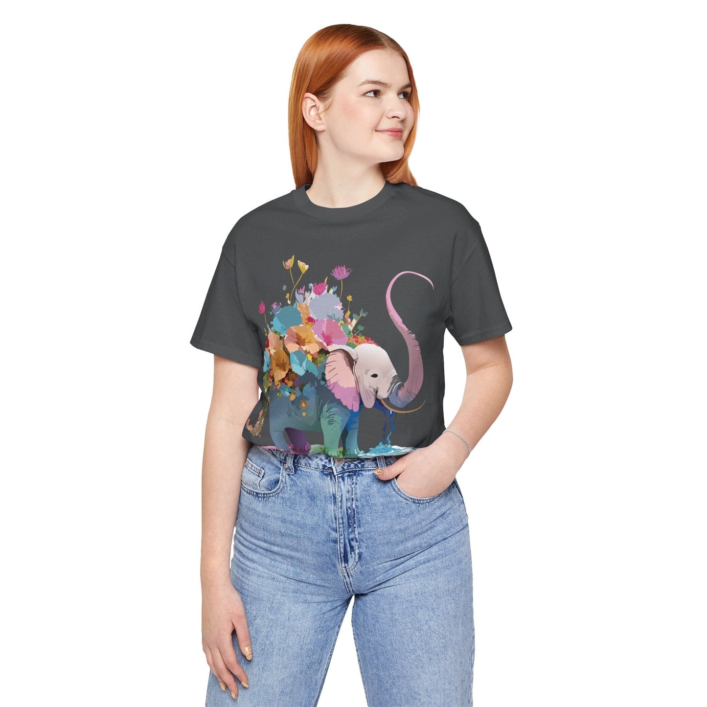 Elephant Graphic T Shirt Unisex Vintage Inspired Art Tee Adelpha Short Sleeve Artwork