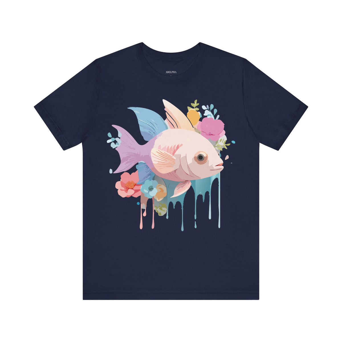Fish Graphic Design Tee Bella+Canvas Unisex 100 Cotton Tee Shirt a103