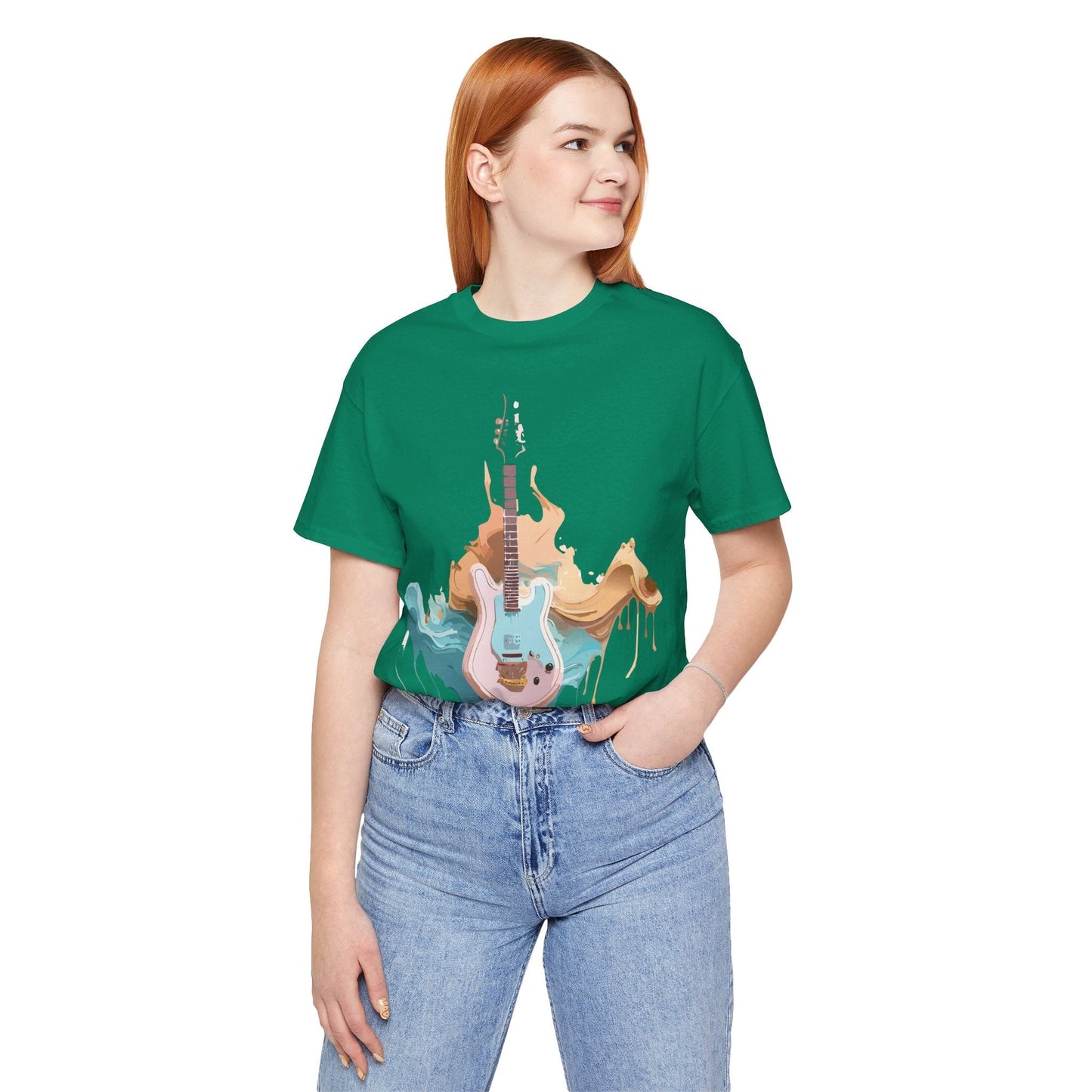 Music Graphic Unisex 100 Cotton Vintage Art with Musical Elements Tee 51