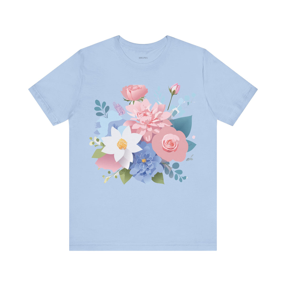 Floral Graphic Tee Shirt - Bella+Canvas Unisex 100 Cotton 31