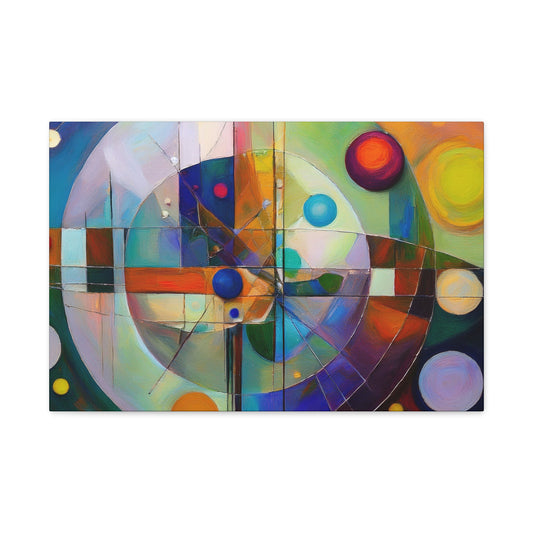 Abstract Oil Painting Print Canvas 24x16, 30x20, 36x24, 48x32, 60x40 Bright Latex Inks, Pine-Wood Inner Frame ABH-54