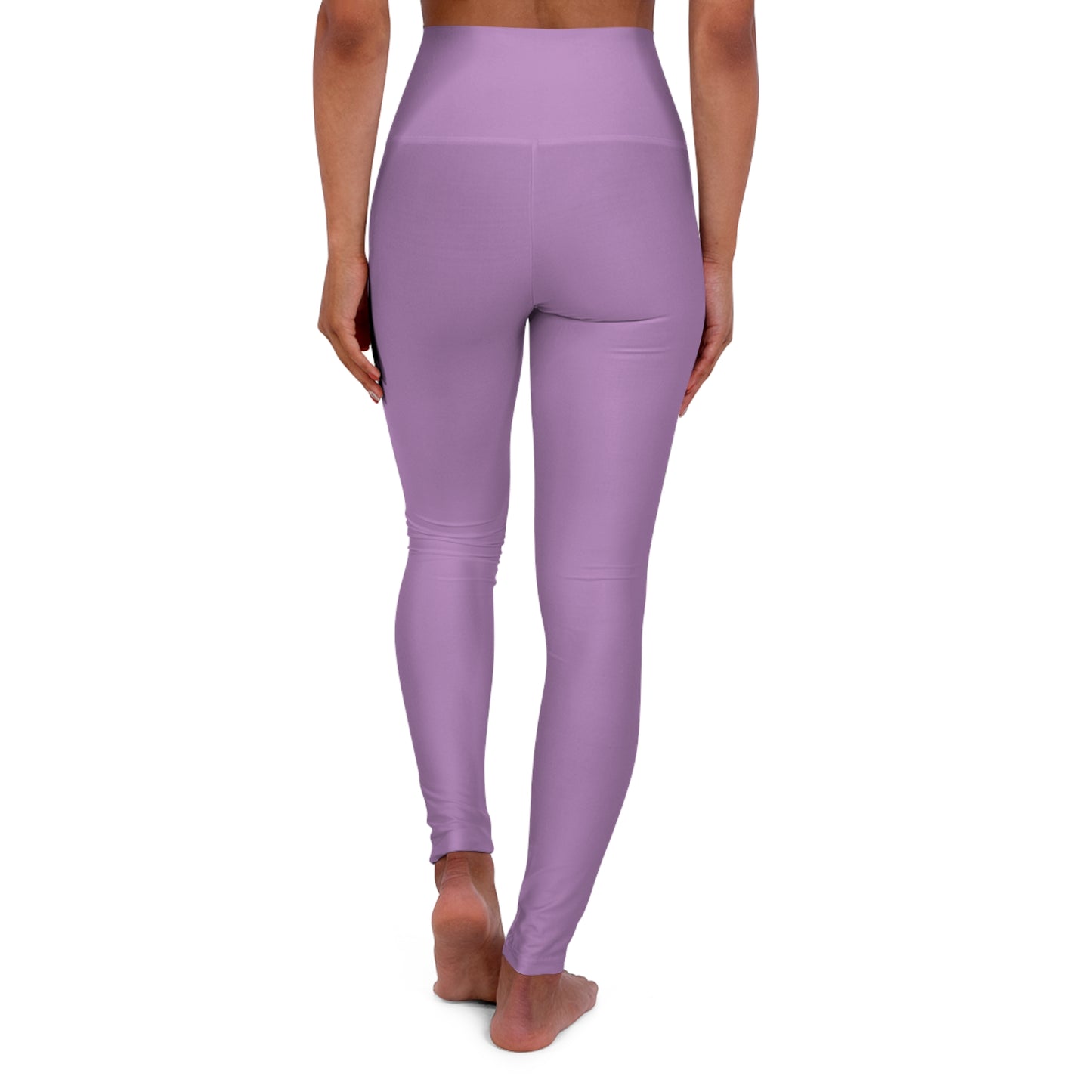 Evening Lilac Color High-Waist Yoga Leggings Women's Seamless Poly-Span Stretchy Pants XS-2XL