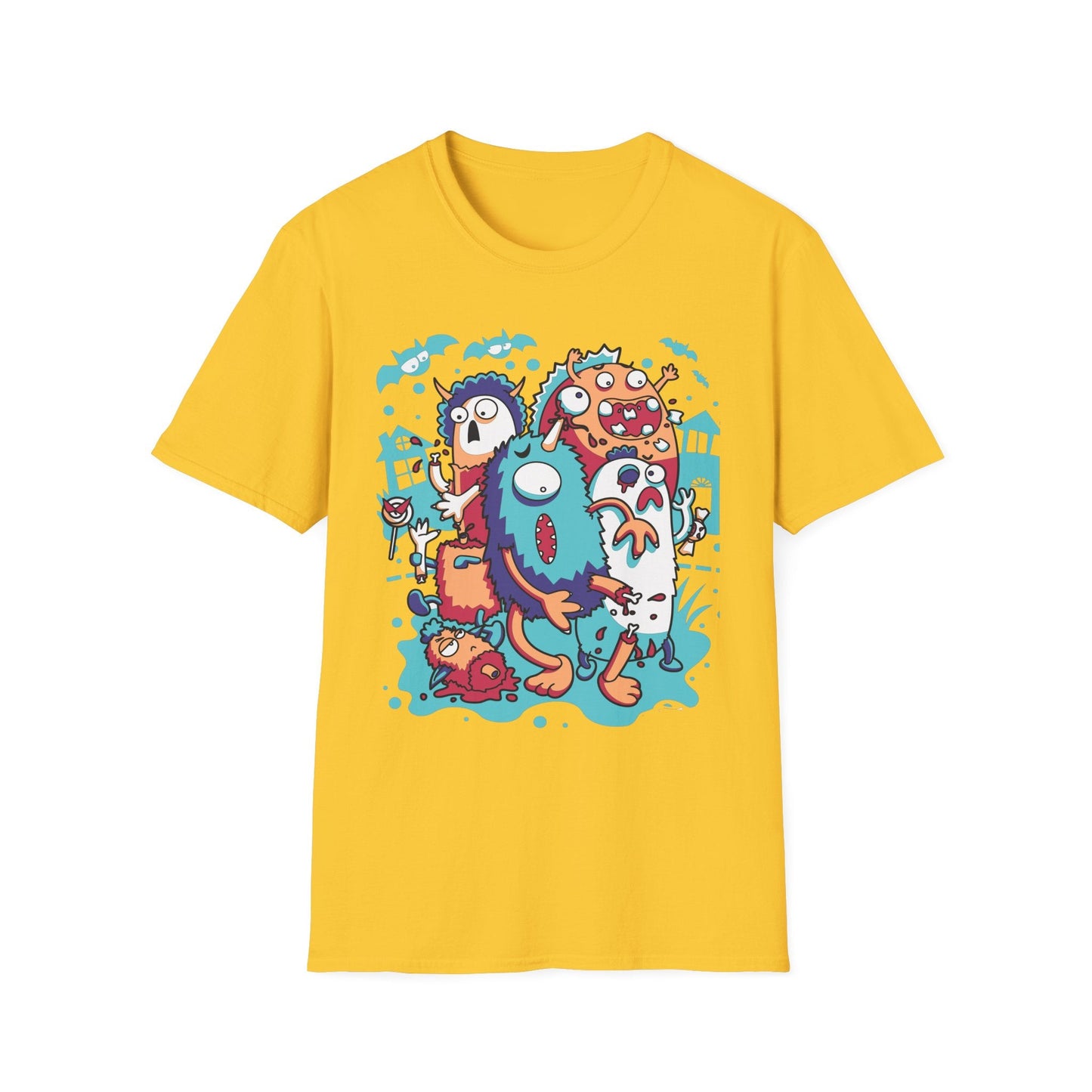 Cartoon T Shirt Animation Tee Funny Graphic Unisex Softstyle 100 Percent Ring Spun Cotton Tee