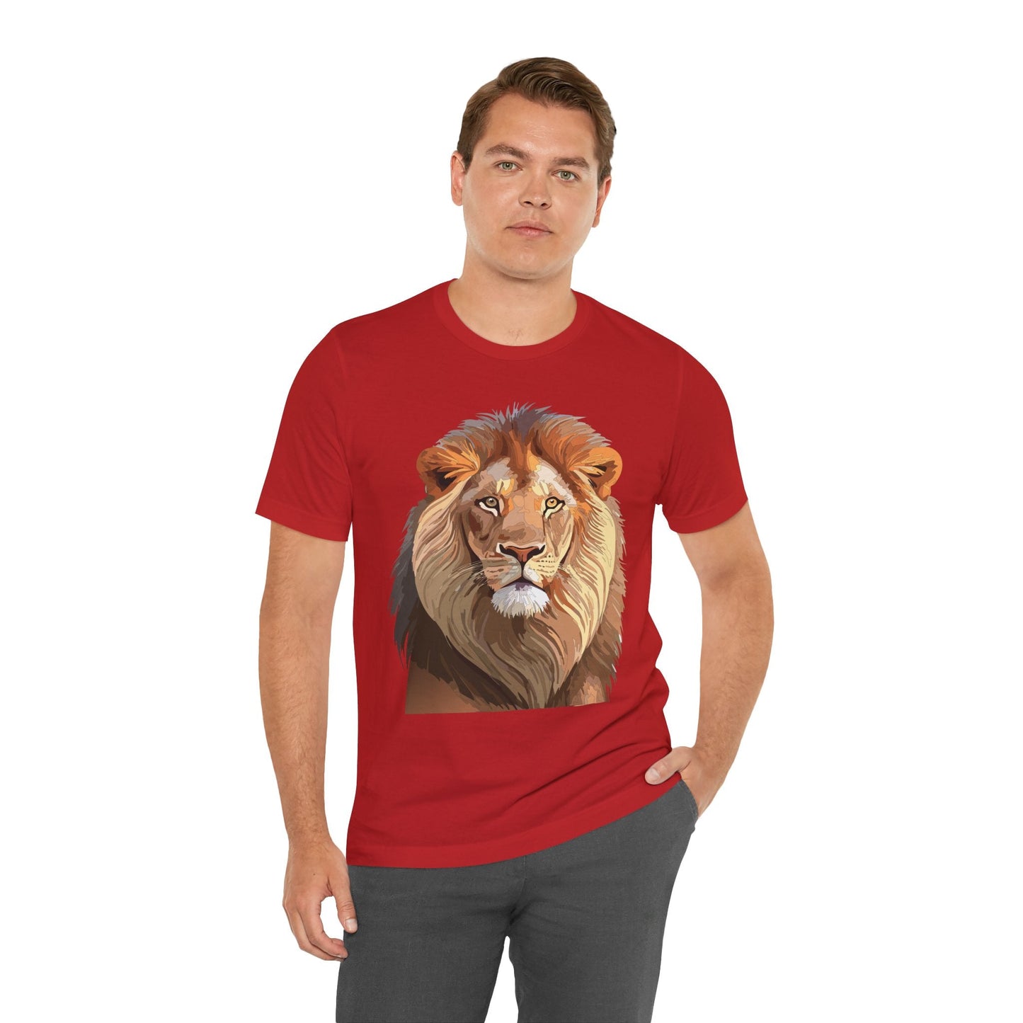 Unisex Animal Graphic Tee Shirt With Wild Animals Art Design For Everyday Wear Casual