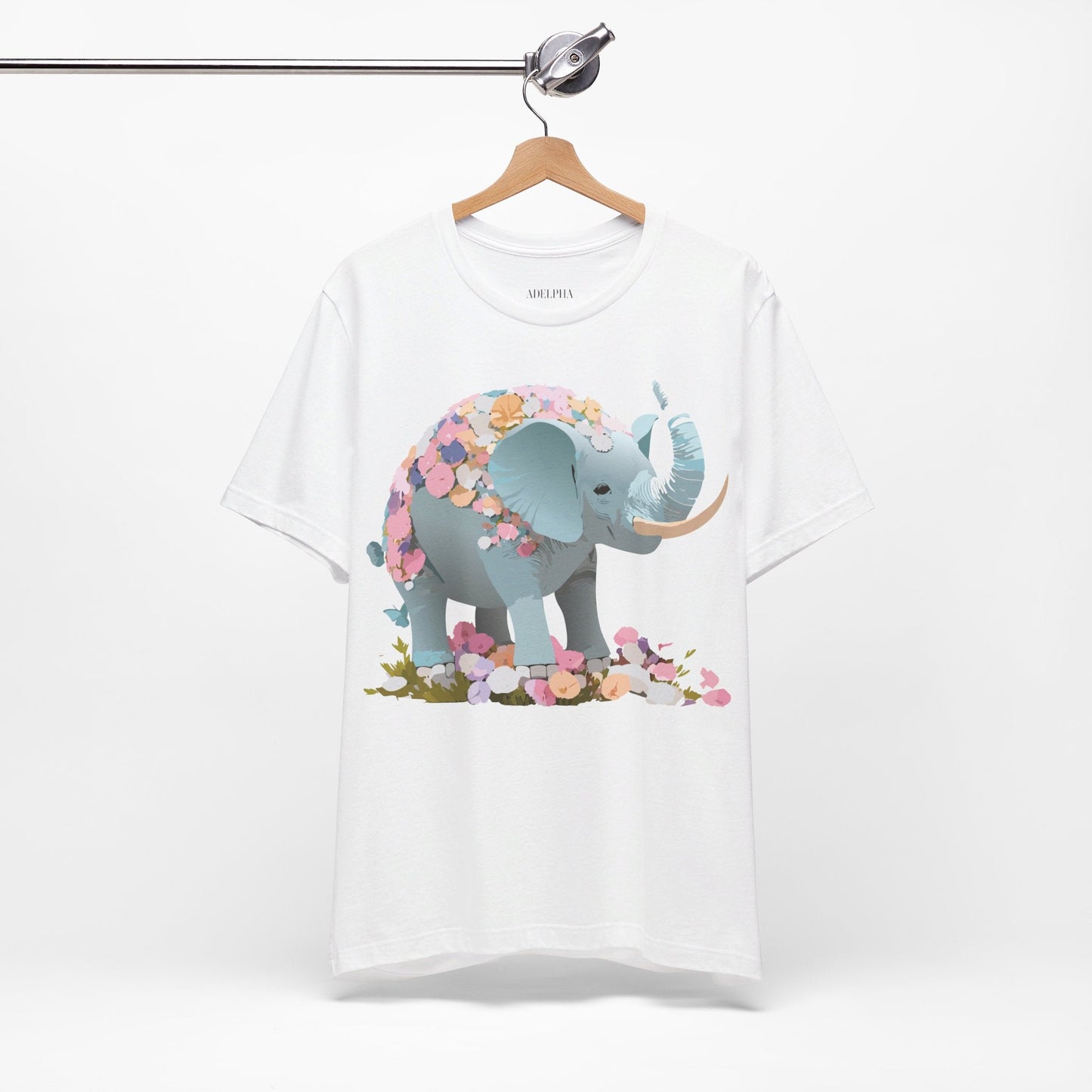 Elephant Graphic T Shirt From Adelpha Unisex Jersey Short Sleeve Vintage Inspired Art Design Tee