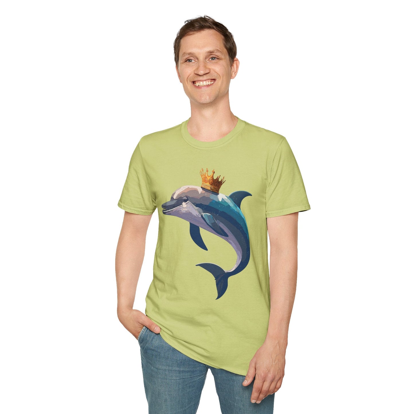 Dolphin Shirts Unisex Gildan Softstyle 64000 100 Percent Cotton Tee For Animal Lovers