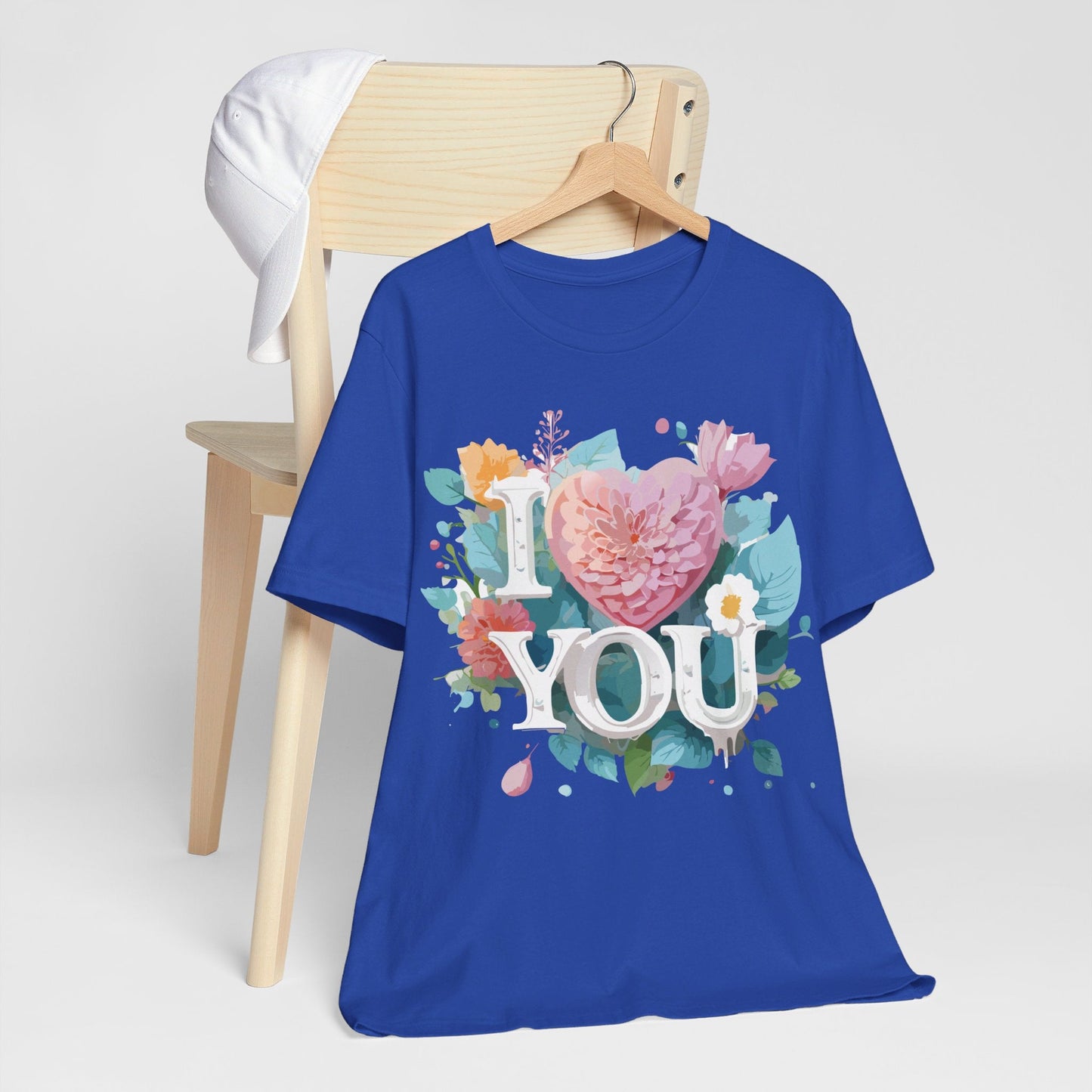 Valentine Day Graphic Unisex 100 Cotton Vintage Artwork with Love and Flower Design Tee 9
