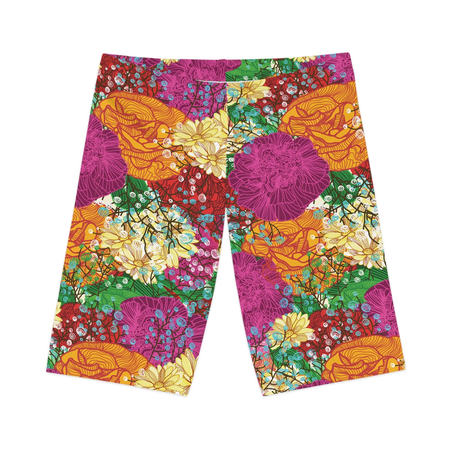 Bike Shorts with Floral prints