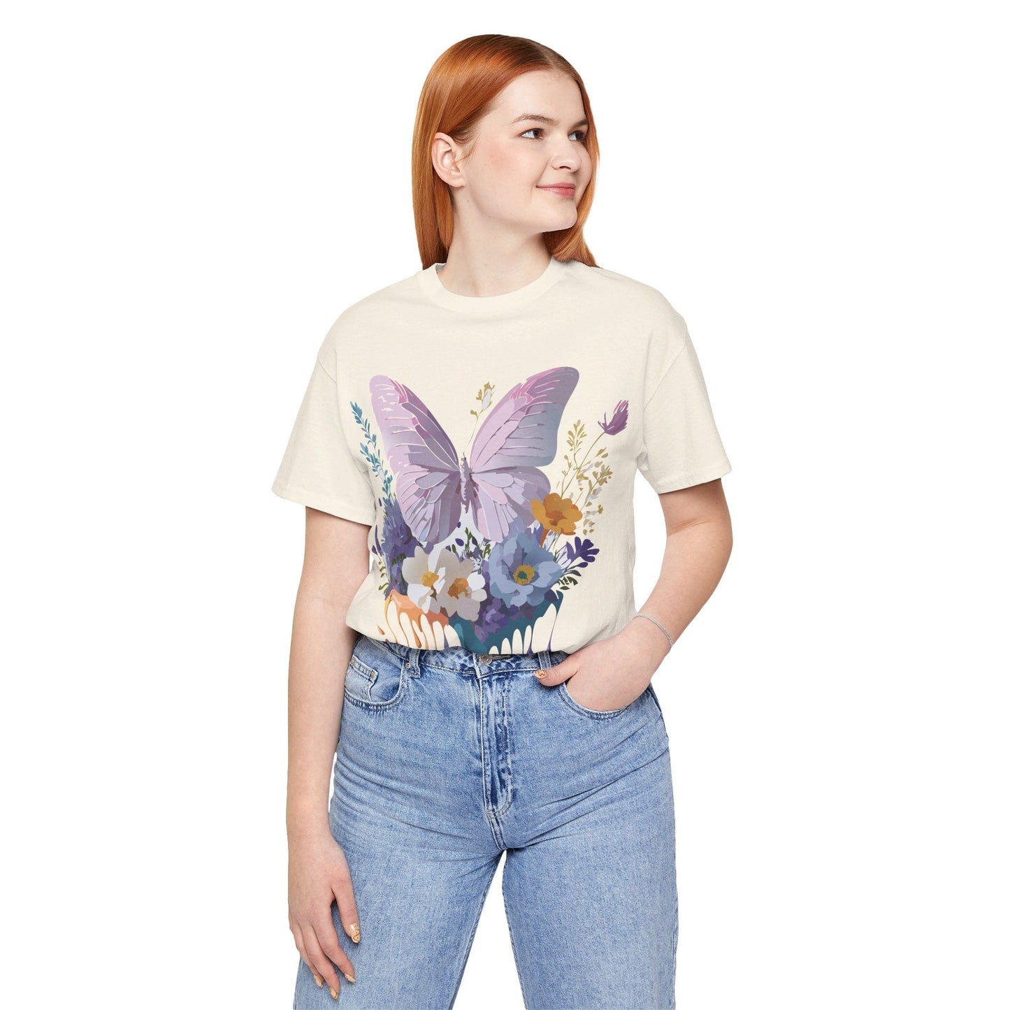 Adelpha Graphic Butterfly Unisex Short Sleeve Graphic Tee Art Design