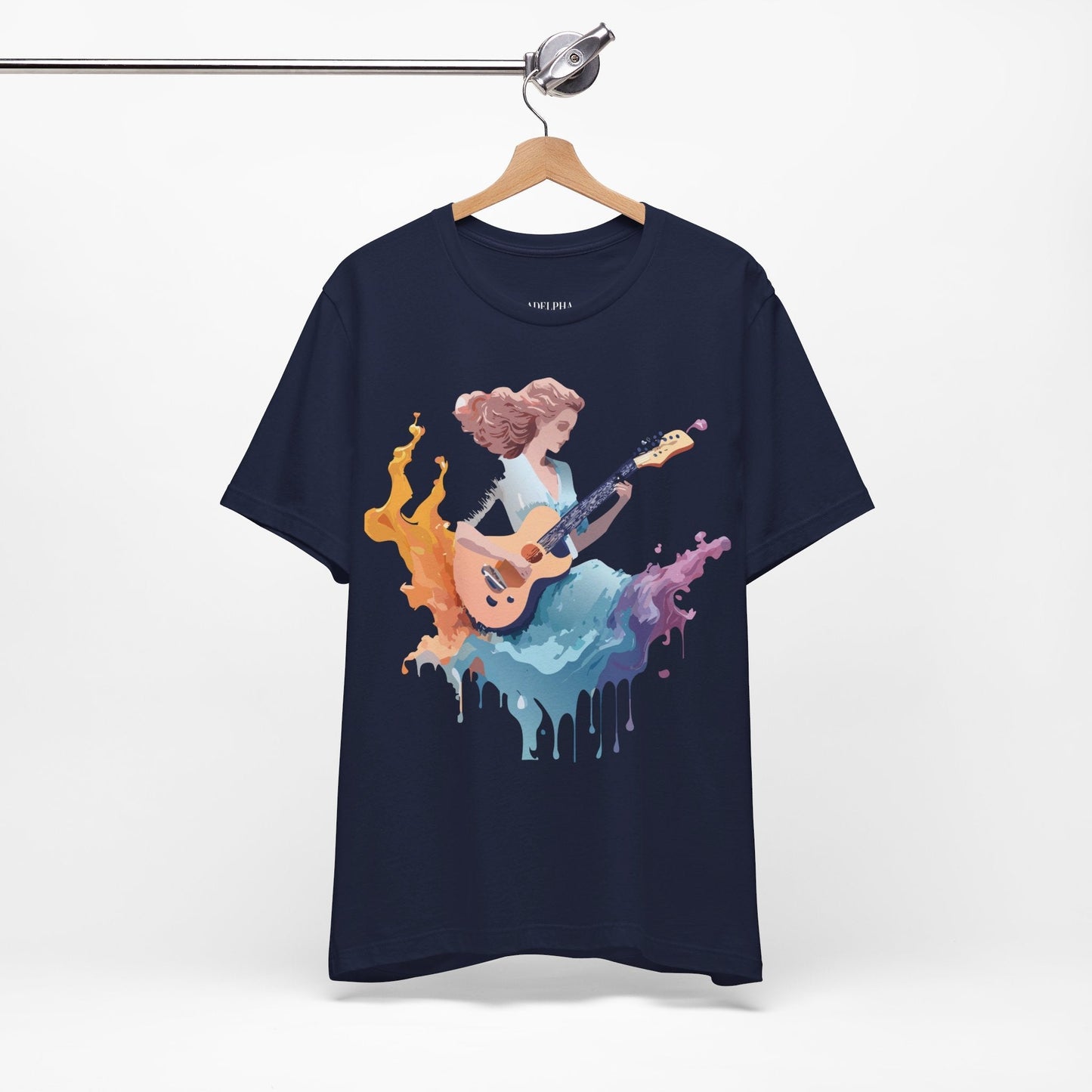 Adelpha Music Graphic Tee Unisex Vintage Inspired Art Design Short Sleeve T Shirt