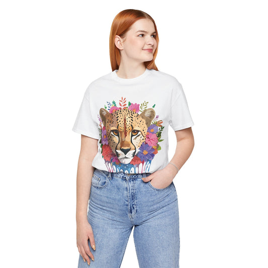 Cheetah Graphic Unisex 100 Cotton Artwork Tee 1