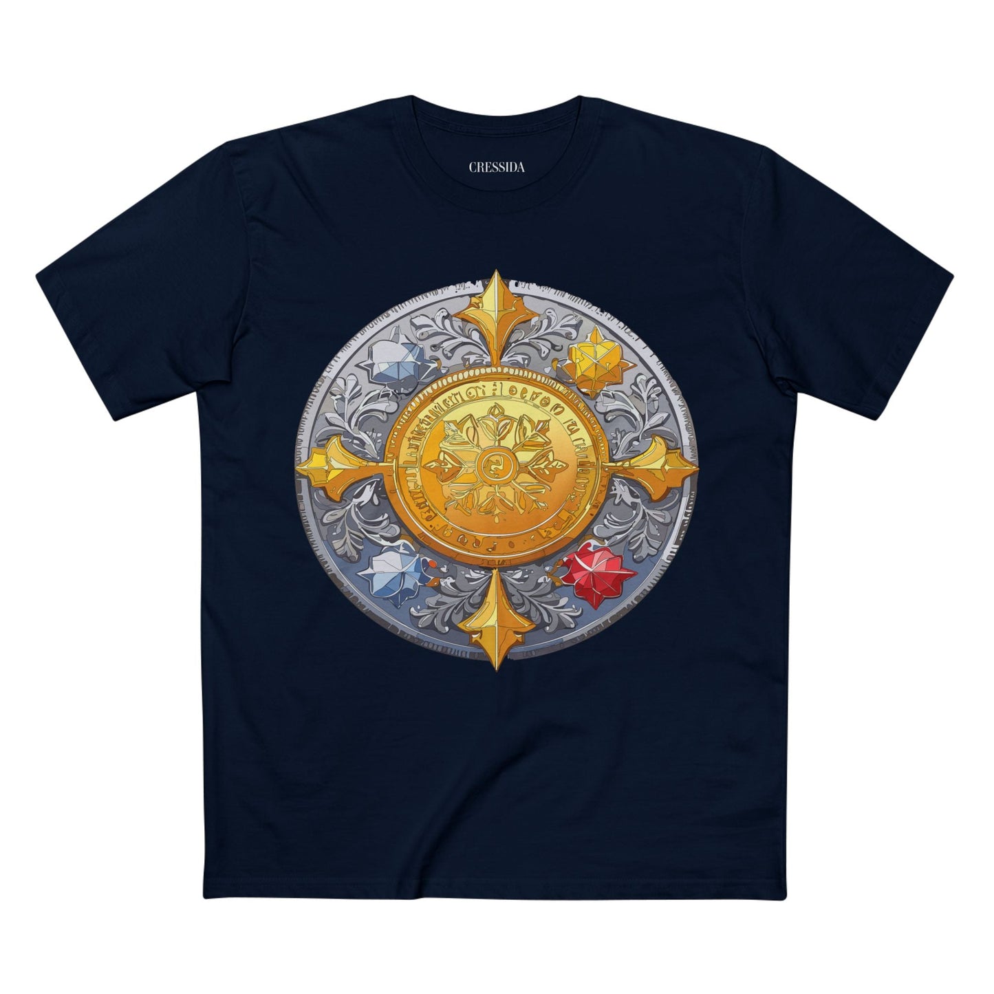 Antique Gold Coin Graphic Design T-Shirt Unisex 100 Cotton With Golden Print Artwork Tee 2