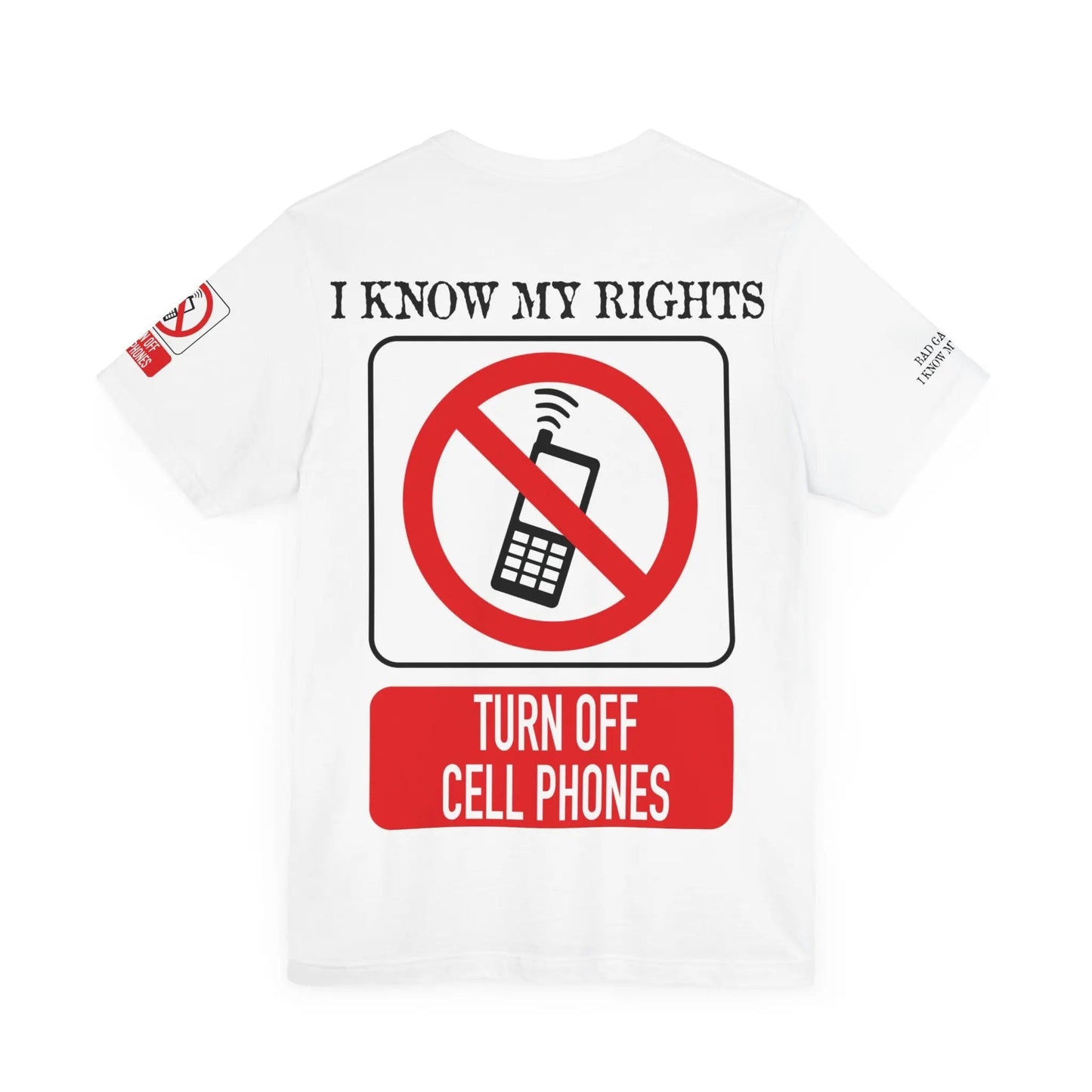 Red Stamp Tee Shirt Made In USA With 100 Percent Cotton Eco Inks From Bad Galaxy Official