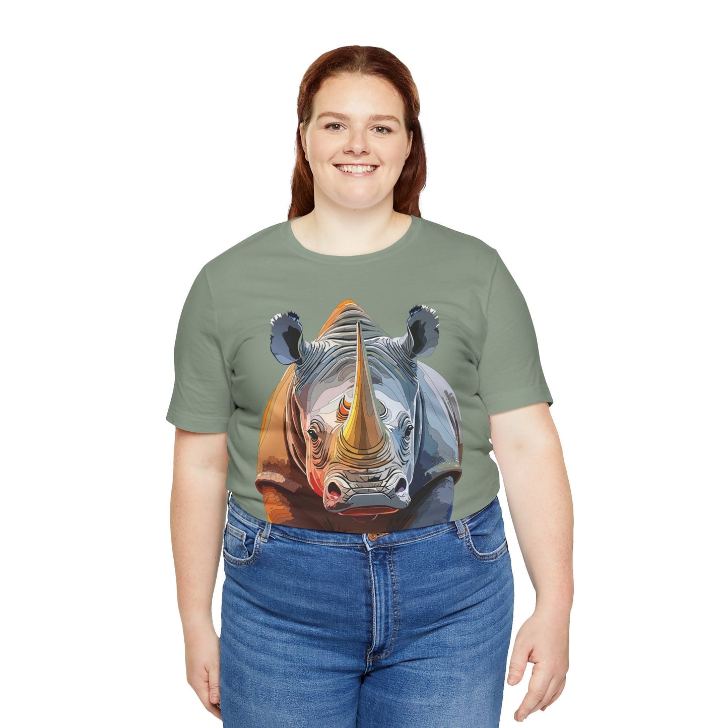 Unisex Animal Graphic Tee Shirt With Art Design Wild Animals Shirt Gildan Softstyle Cotton