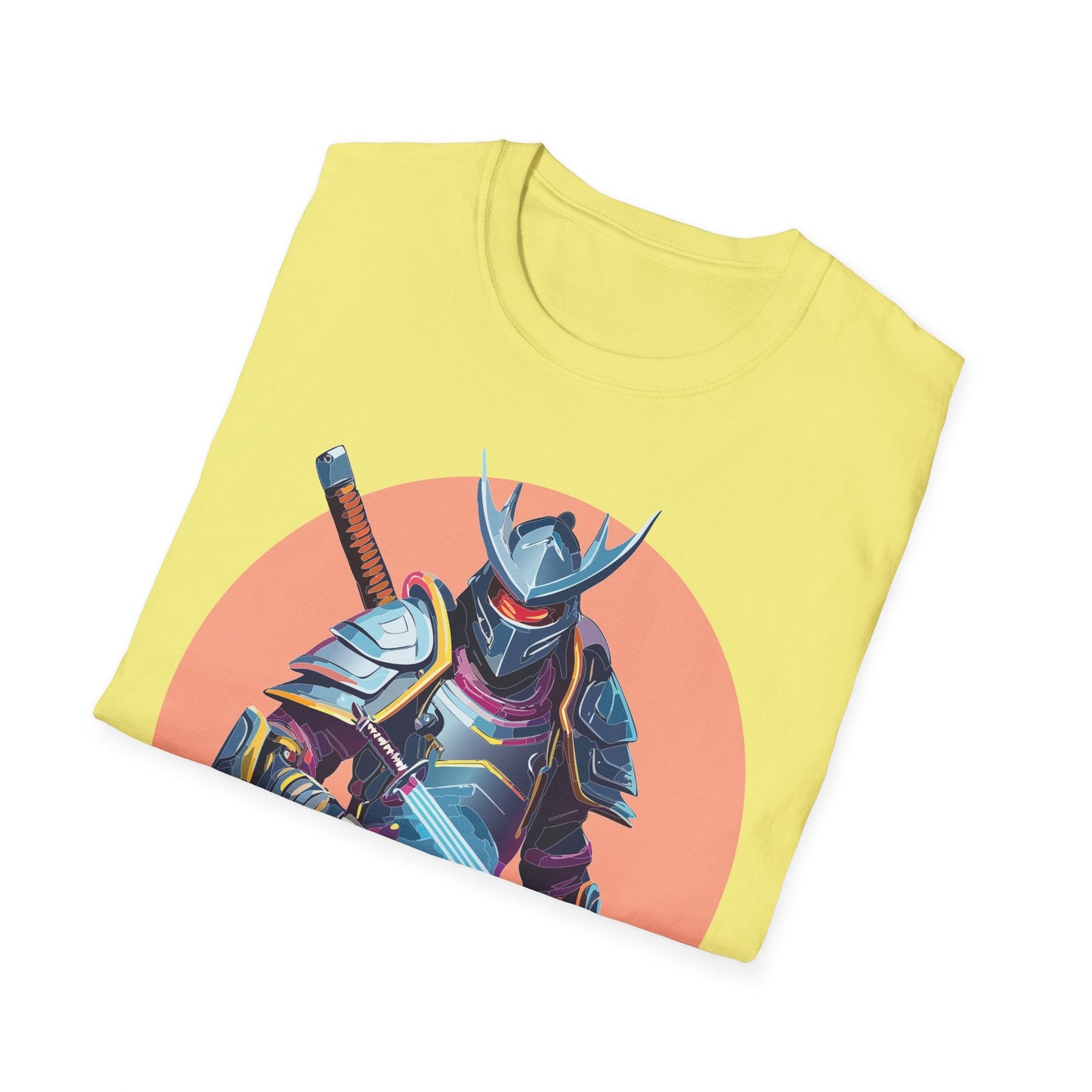 Samurai Shirt Unisex Tee Gildan Softstyle 64000 One Hundred Percent Ring Spun Cotton Comfort